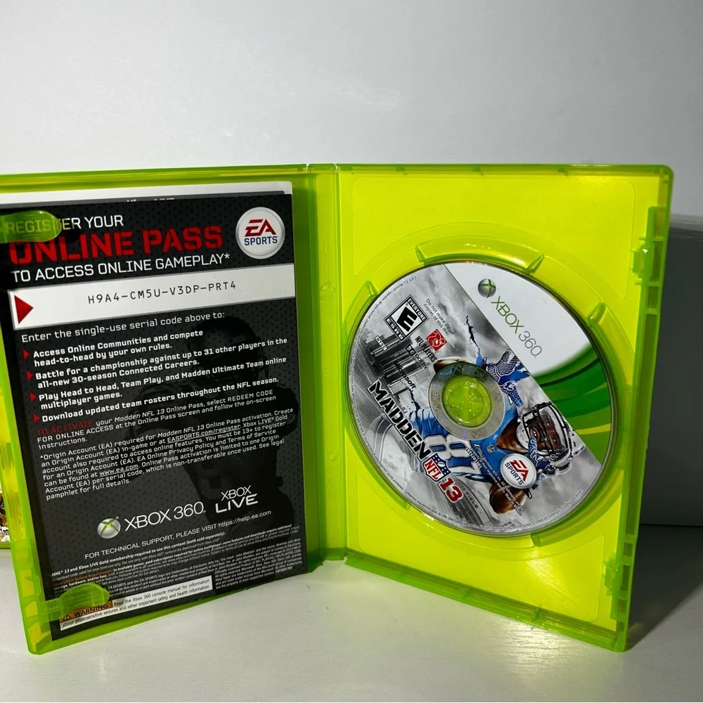 Madden NFL 10,12,15,25 (Microsoft Xbox 360) Lot of 4 **UNTESTED**